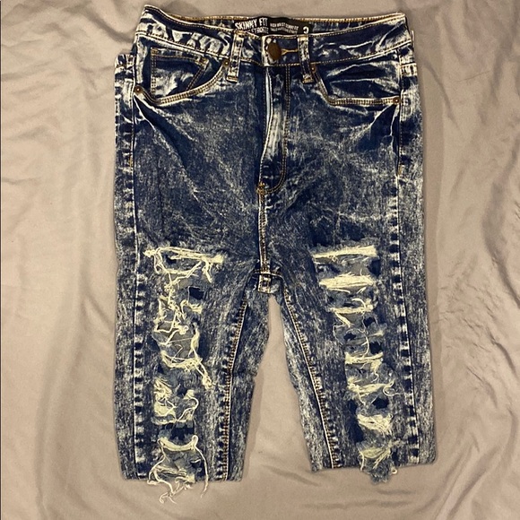 🌟 2 for $30 Skinny Fit Washed Jeans - Picture 2 of 5